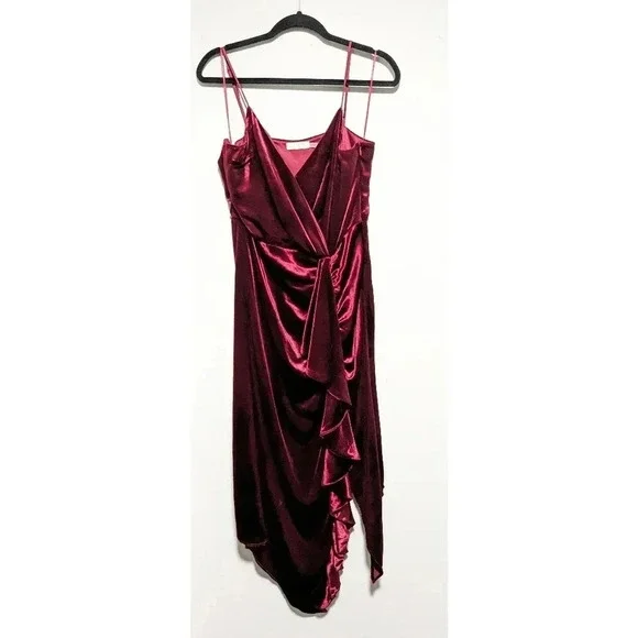 Ramy Brook Juliana Velvet Surplice Dress - Picture 2 of 9